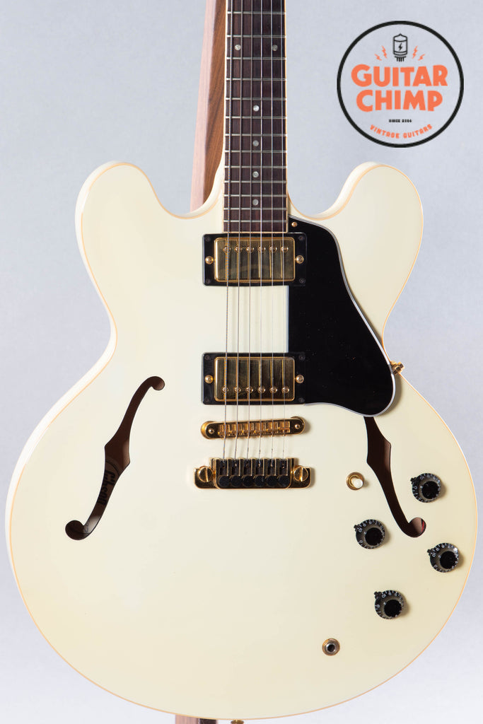 1988 Gibson ES-335 Alpine White Gold Hard-wear