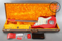 2022 Fender Limited Edition ’62 American Vintage “Think Skin” Jazzmaster Fiesta Red Matching Headstock