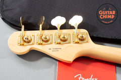 2025 Fender MIJ Japan Traditional 60s Precision P Bass Black Pearl Matching Headstock Gig Bag
