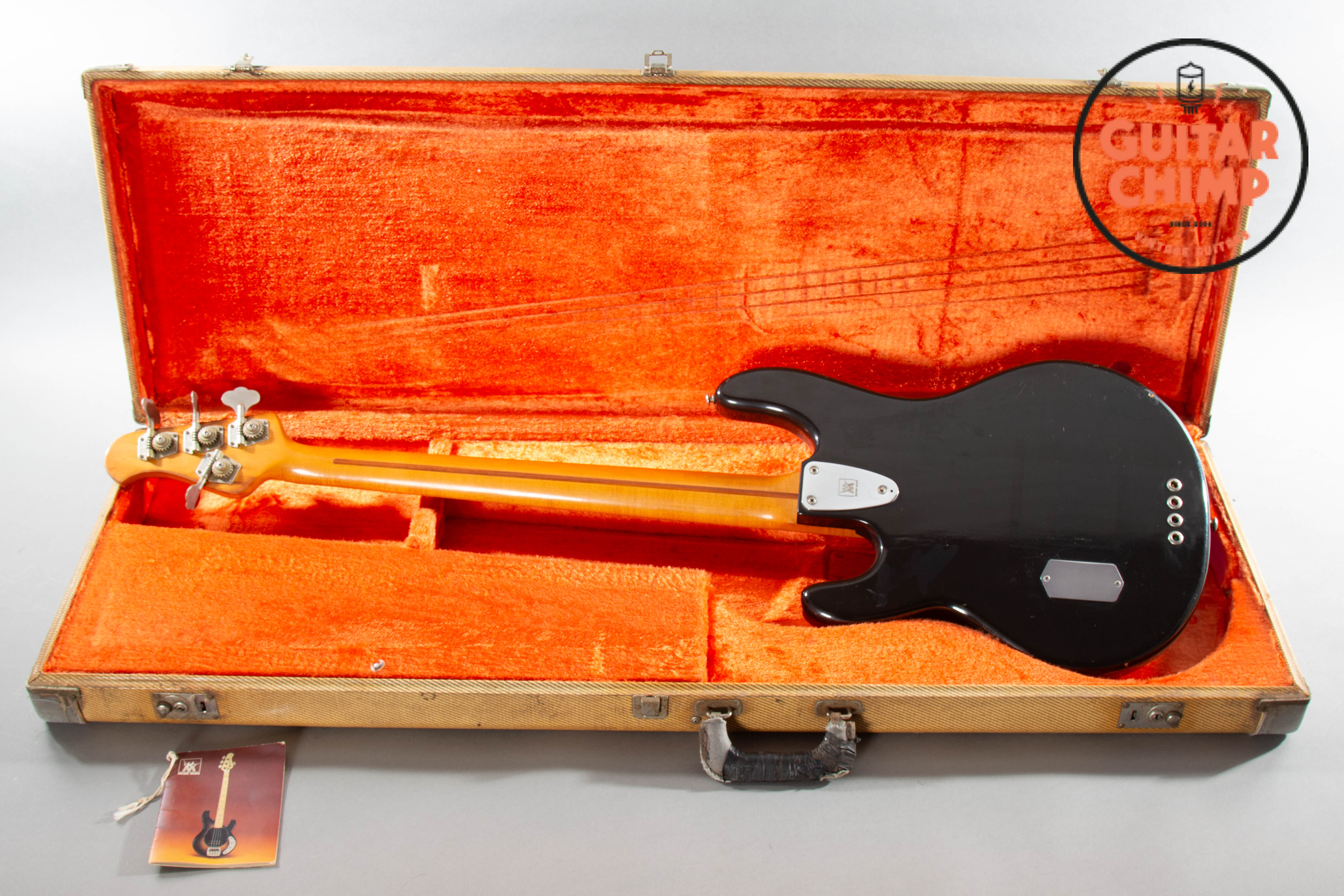 1979 Music Man Stingray Bass Black Pre-Ernie Ball OHSC | Guitar Chimp