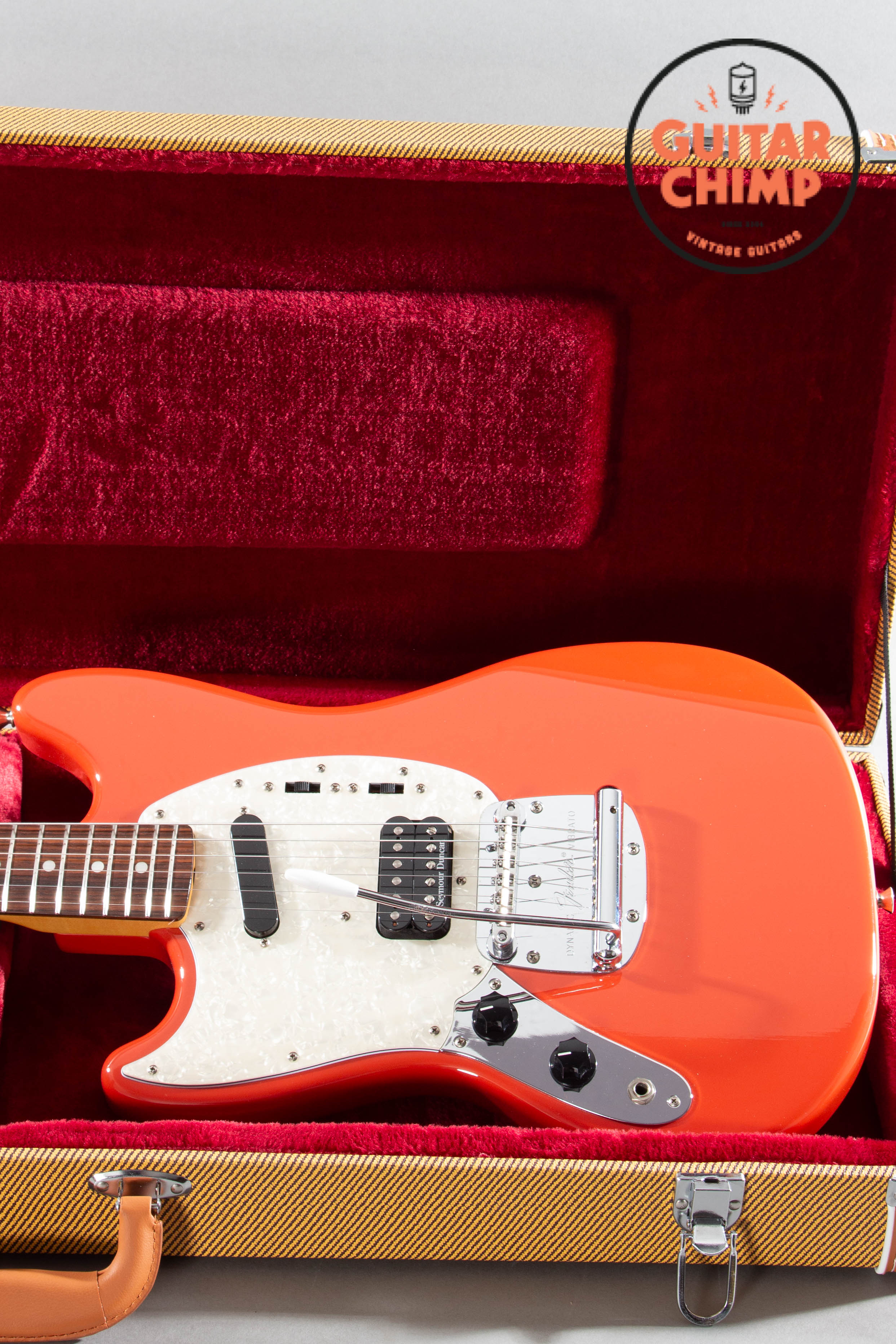 2012 Fender MIJ Japan Kurt Cobain Mustang Left-Handed Fiesta Red