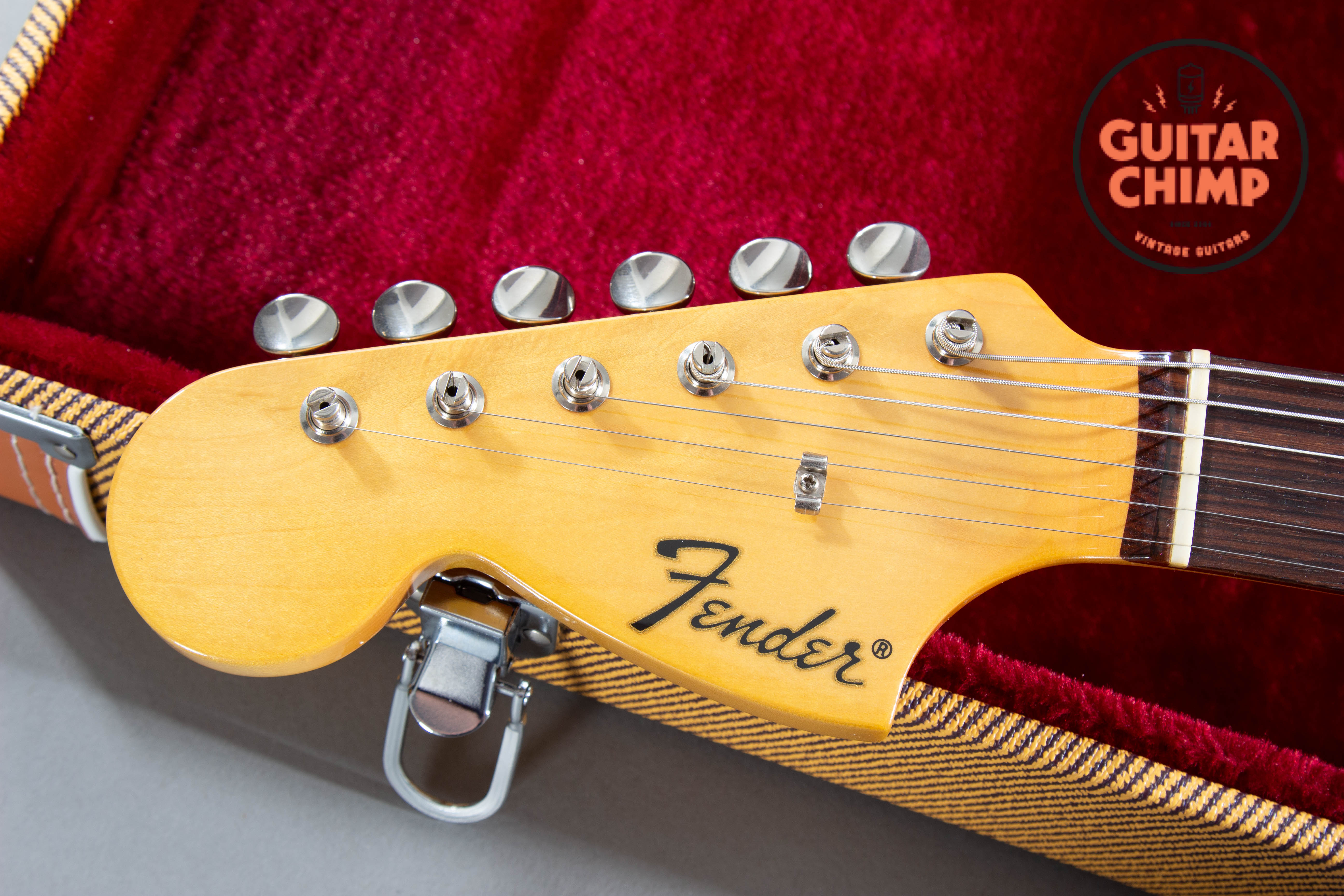 2012 Fender MIJ Japan Kurt Cobain Mustang Left-Handed Fiesta Red