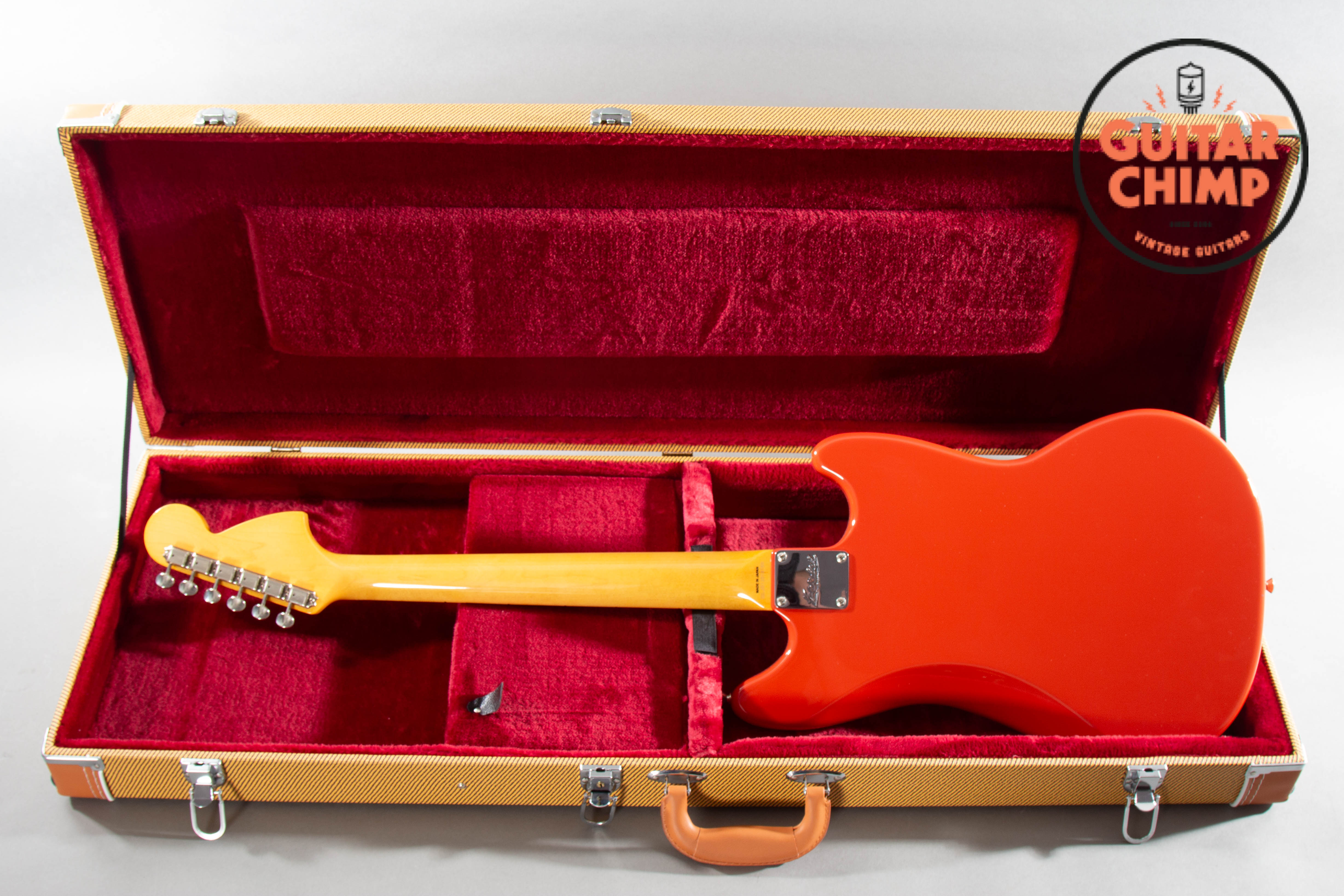 2012 Fender MIJ Japan Kurt Cobain Mustang Left-Handed Fiesta Red