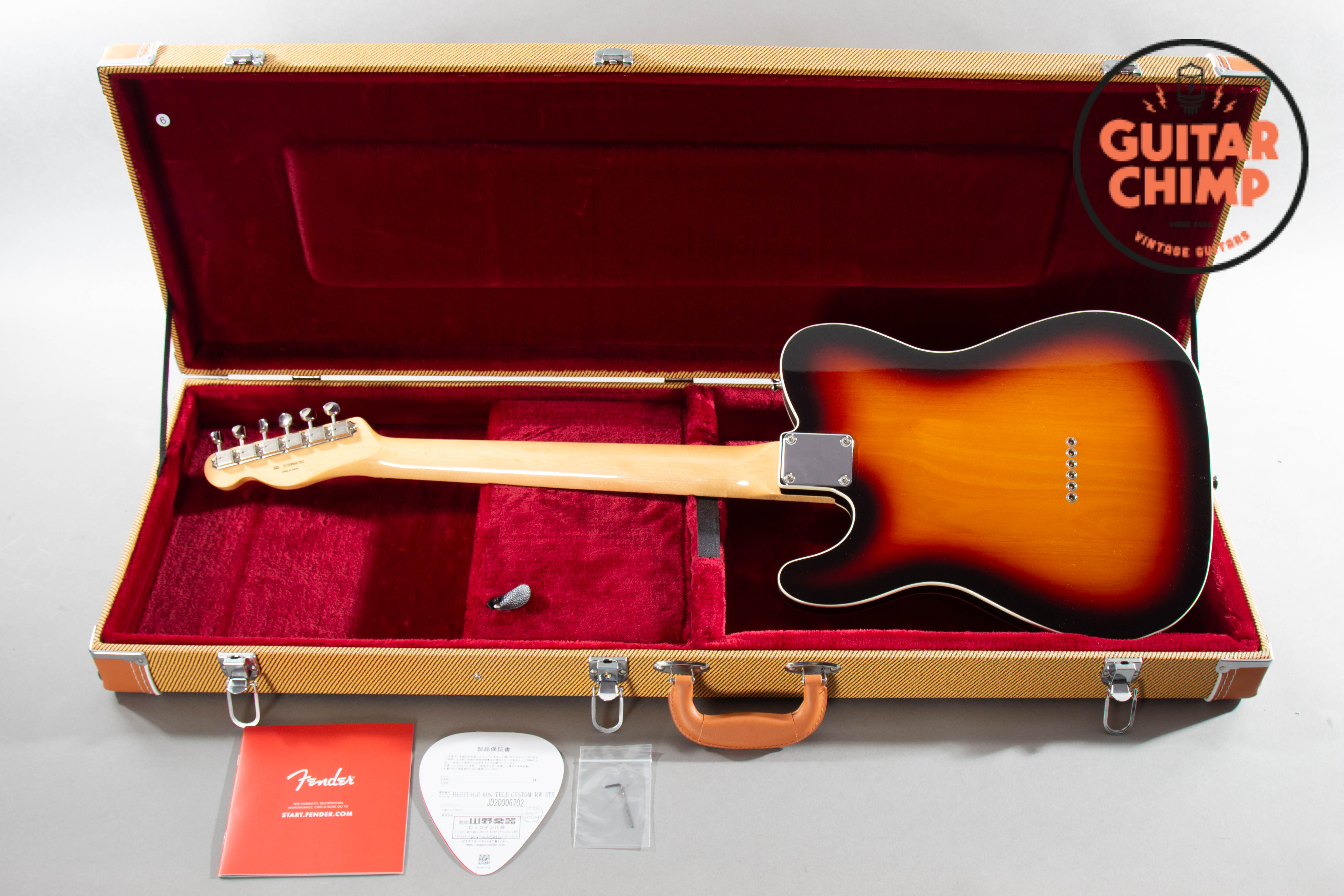 2020 Fender Japan MIJ Heritage 60s Telecaster Custom Sunburst