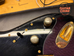 1991 Fender Japan MIJ Pro Feel STR-120SD Floyd Rose Stratocaster Blueberry Sunburst HSC Rare
