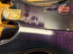 1991 Fender Japan MIJ Pro Feel STR-120SD Floyd Rose Stratocaster Blueberry Sunburst HSC Rare