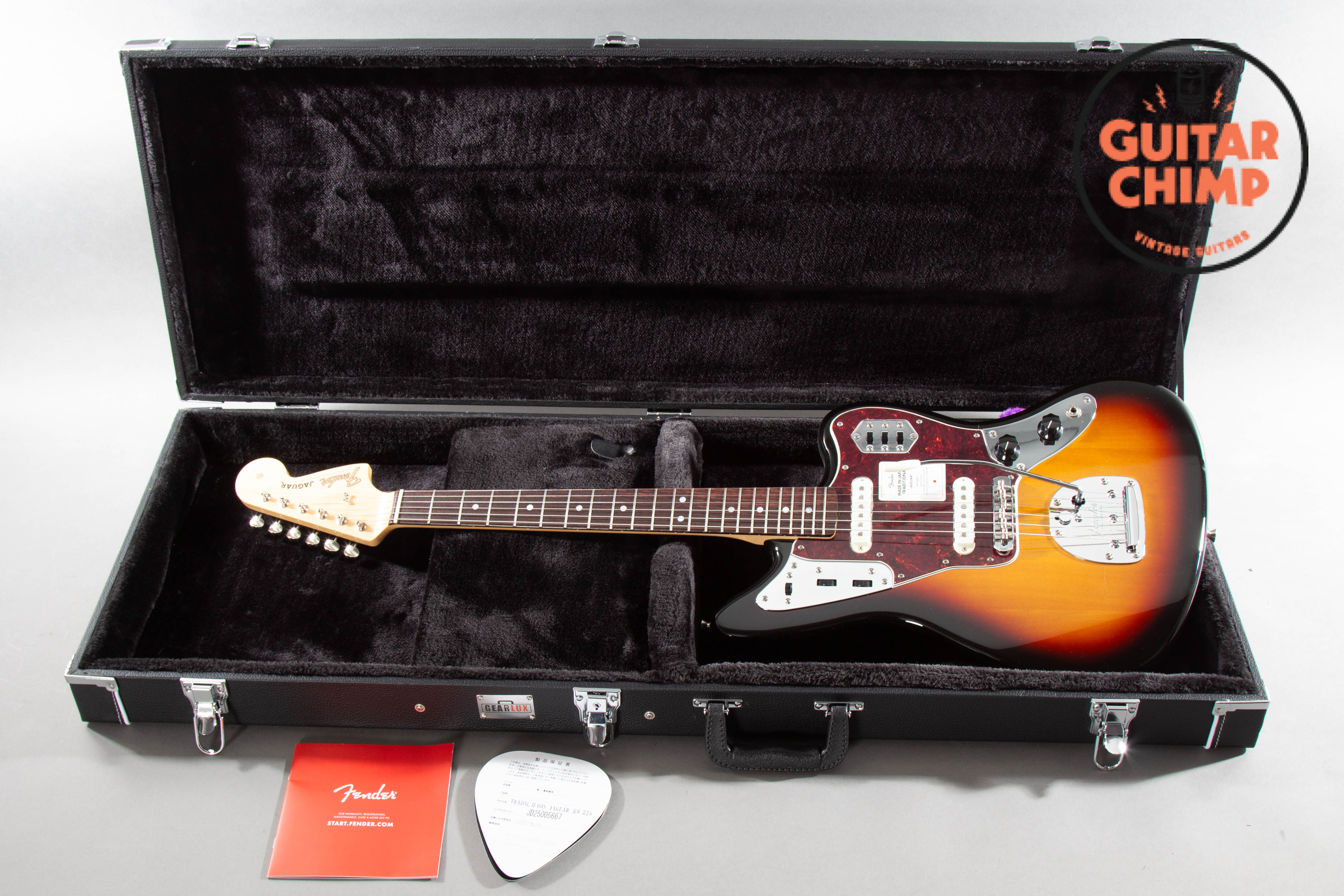2025 Fender MIJ Japan Traditional II 60s Jaguar Sunburst HSC