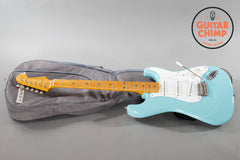 2010 Fender Japan ST57-TX ’57 Reissue Stratocaster Sonic Blue Texas Special Pickups