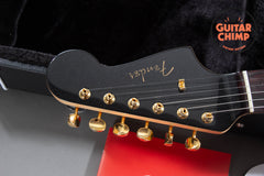 2025 Fender MIJ Japan Traditional ’60s Jazzmaster Black Pearl Matching Headstock Gold Hardware HSC