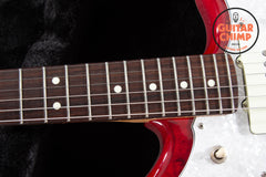 2024 Fender MIJ Japan Hybrid II Jazzmaster Quilt Red Beryl Quilt Top HSC