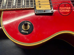 1986 Gibson Les Paul Custom Ferrari Red Patent # Pickups w/ Chainsaw Case