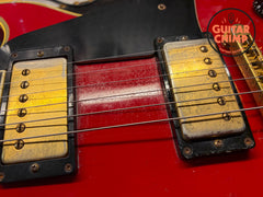 1986 Gibson Les Paul Custom Ferrari Red Patent # Pickups w/ Chainsaw Case