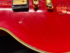 1986 Gibson Les Paul Custom Ferrari Red Patent # Pickups w/ Chainsaw Case