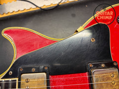 1986 Gibson Les Paul Custom Ferrari Red Patent # Pickups w/ Chainsaw Case