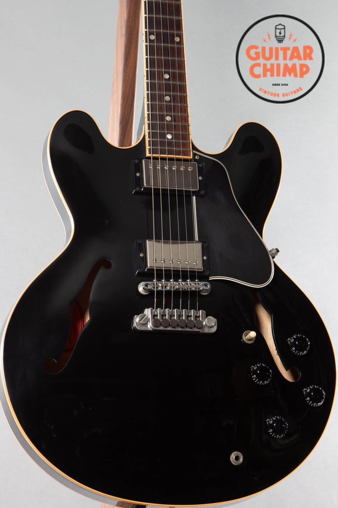 2006 Gibson Custom Shop Roy Orbison ES-335 Ebony Black | Guitar Chimp