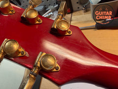 1986 Gibson Les Paul Custom Ferrari Red Patent # Pickups w/ Chainsaw Case