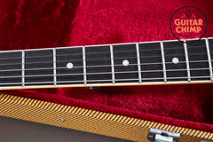2012 Fender MIJ Japan Mustang MG-HO Hollow Body Candy Apple Red Thinline F-Hole w/ Tweed HSC