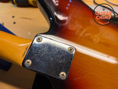 1997 Fender Japan CIJ JG66-85 ’62 Reissue Jaguar 3-Tone Sunburst Gig Bag