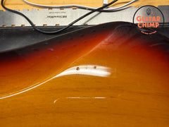 1997 Fender Japan CIJ JG66-85 ’62 Reissue Jaguar 3-Tone Sunburst Gig Bag