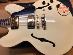 1988 Gibson ES-335 Alpine White Gold Hard-wear