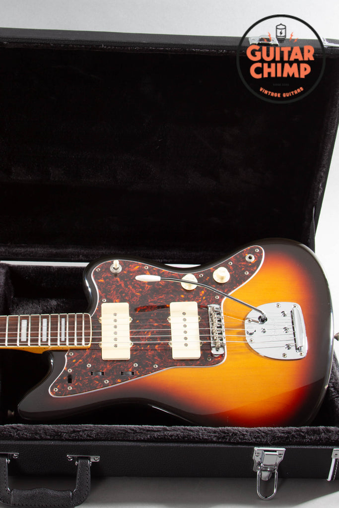 2002 Fender CIJ JM66B ’66 Reissue Jazzmaster 3-Tone Sunburst Block Inlays Japan w/ HSC