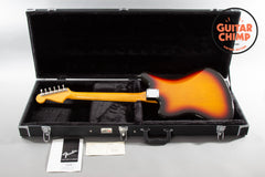 2002 Fender CIJ JM66B ’66 Reissue Jazzmaster 3-Tone Sunburst Block Inlays Japan w/ HSC