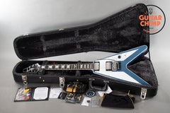 2023 Gibson Custom Shop Richie Faulkner Flying V Pelham Blue S/N 43