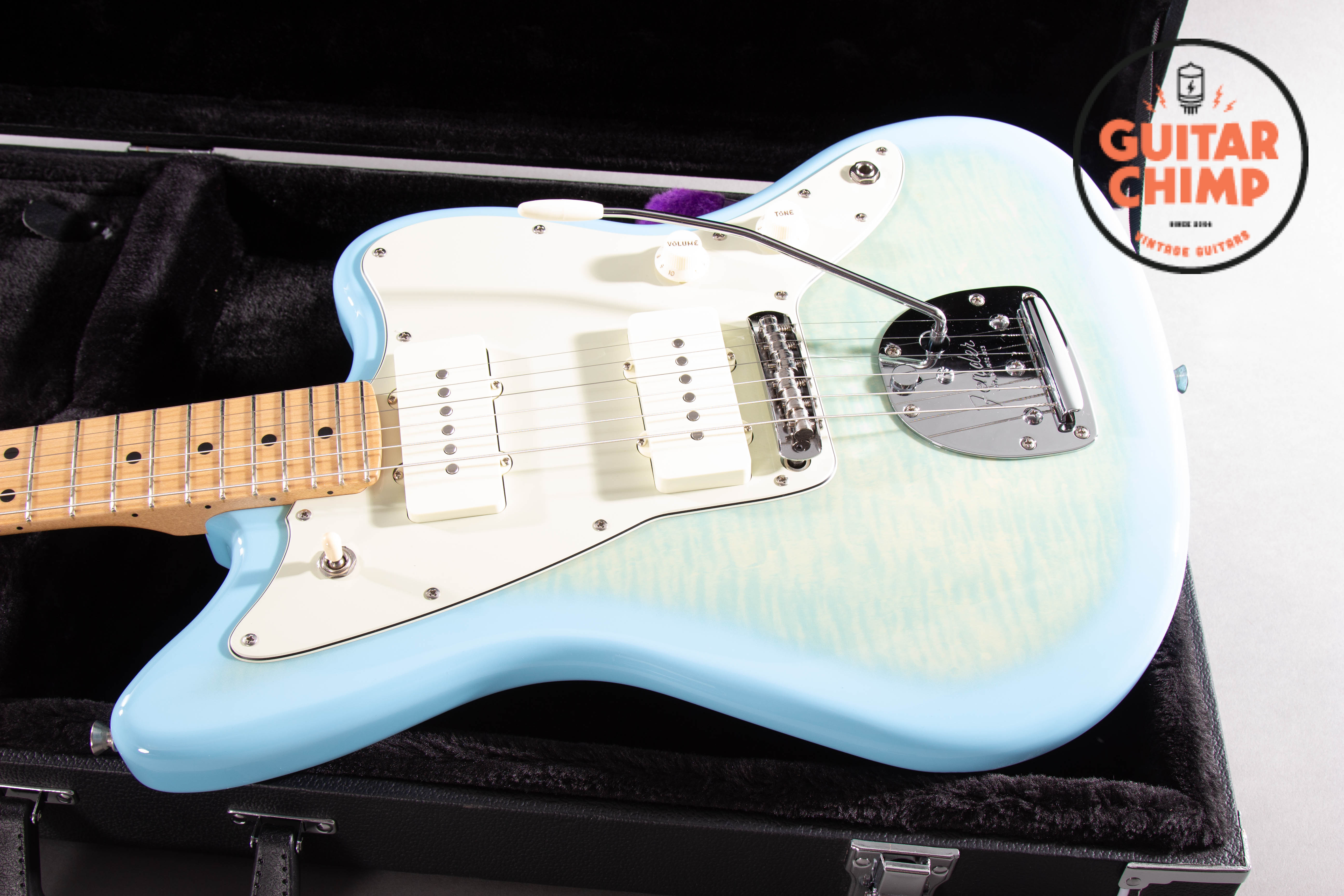 2024 Fender MIJ Hybrid II Jazzmaster FMT Flame Celeste Blue w/ HSC