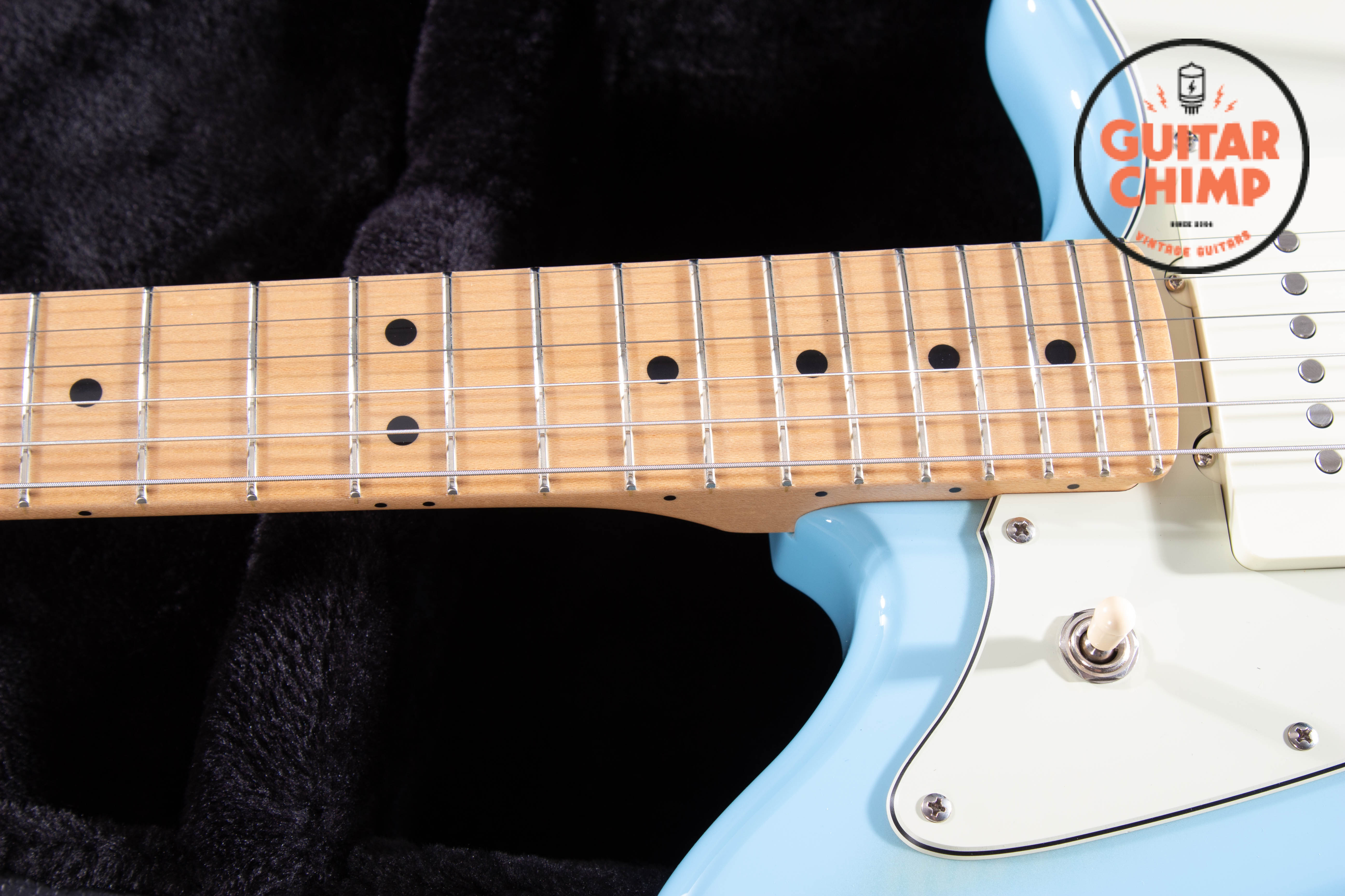 2024 Fender MIJ Hybrid II Jazzmaster FMT Flame Celeste Blue w/ HSC