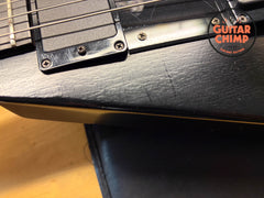 2000 Gibson Flying V Gothic Satin Black Ebony EMG 81/85 w/ OHSC