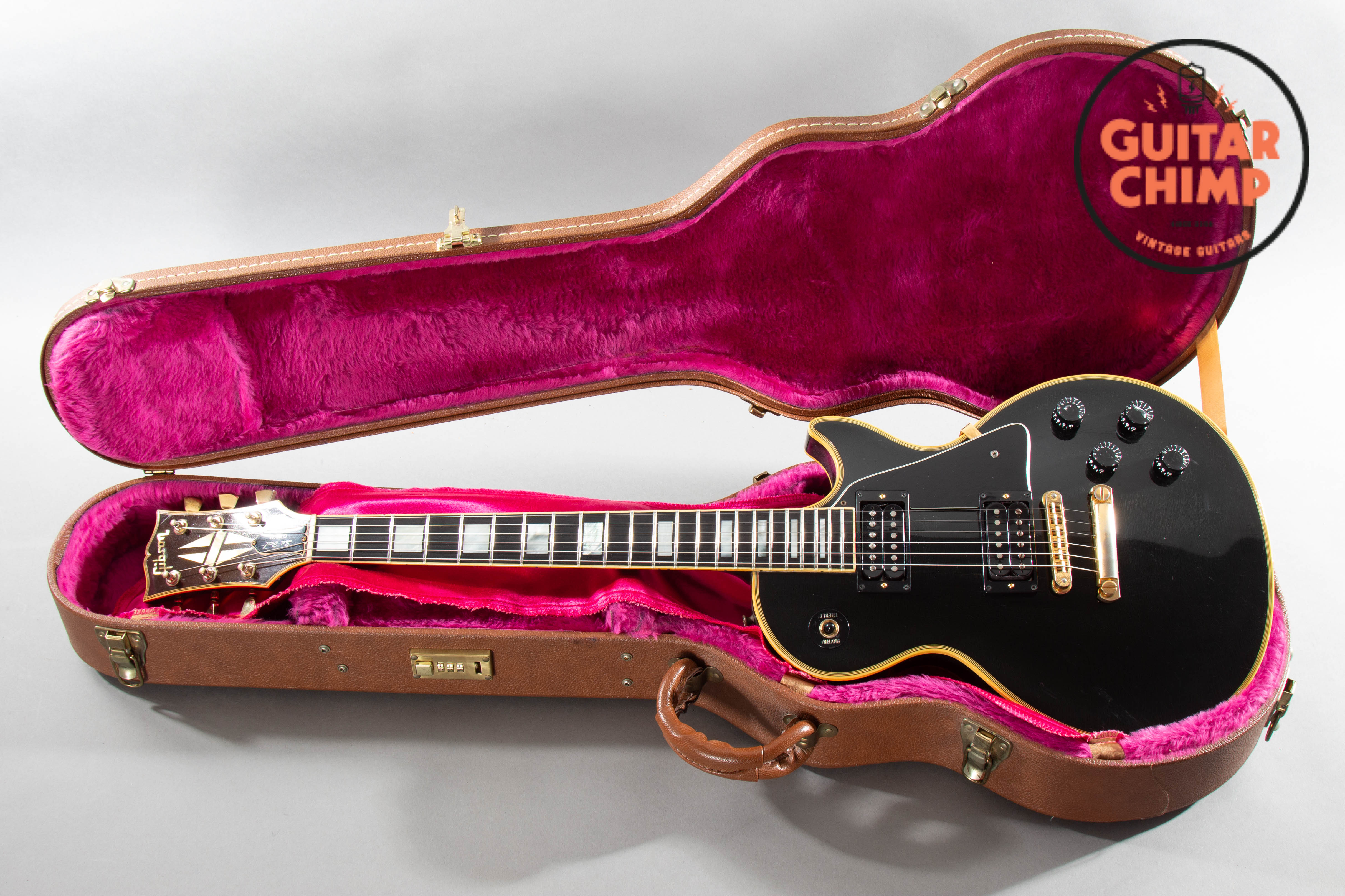 1989 Gibson Les Paul Custom Black Beauty Ebony w/ OHSC | Guitar Chimp
