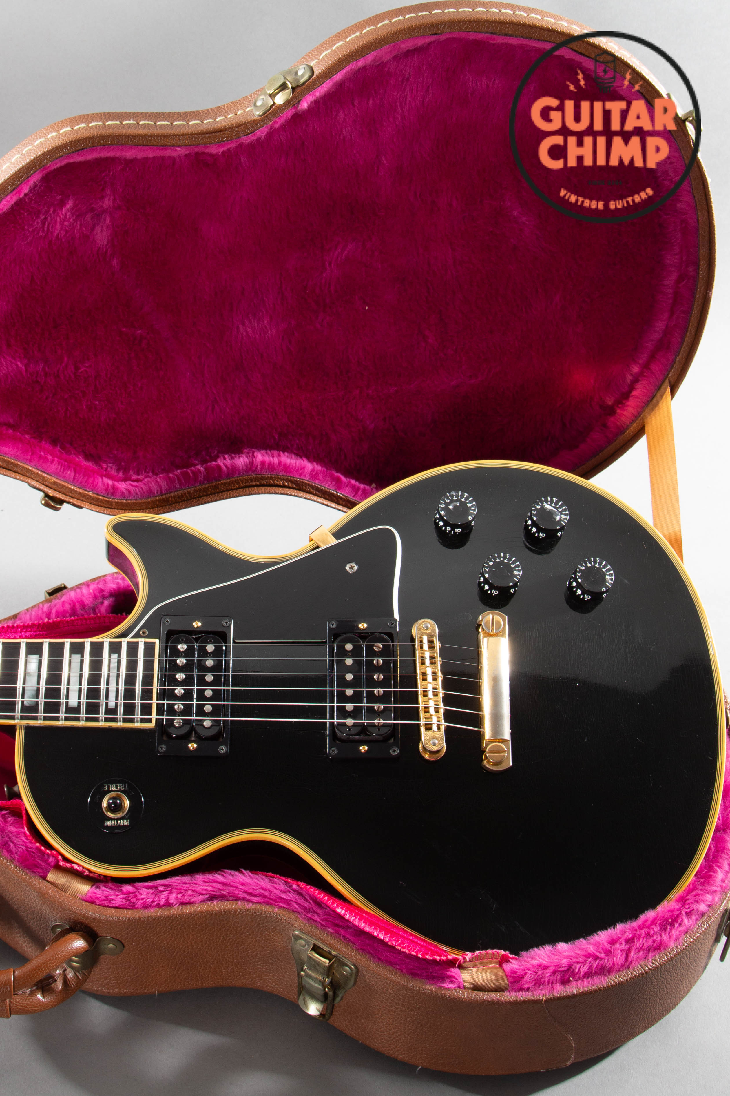 1989 Gibson Les Paul Custom Black Beauty Ebony w/ OHSC | Guitar Chimp