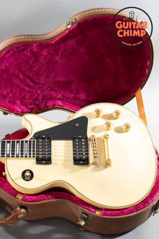 2001 Gibson Les Paul Custom Alpine White (Aged Cream) Ebony Board w/ OHSC
