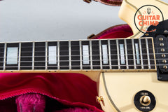 2001 Gibson Les Paul Custom Alpine White (Aged Cream) Ebony Board w/ OHSC