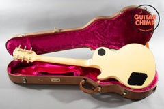 2001 Gibson Les Paul Custom Alpine White (Aged Cream) Ebony Board w/ OHSC