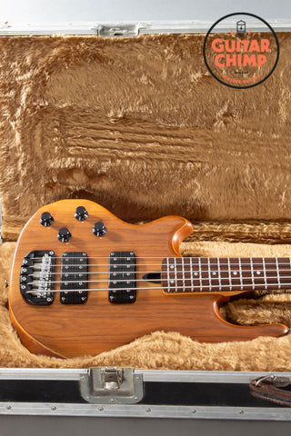 1991 Wal Mk2 5-String Bass Left-Handed Walnut/Brazilian Mahogany w/ Flight Case