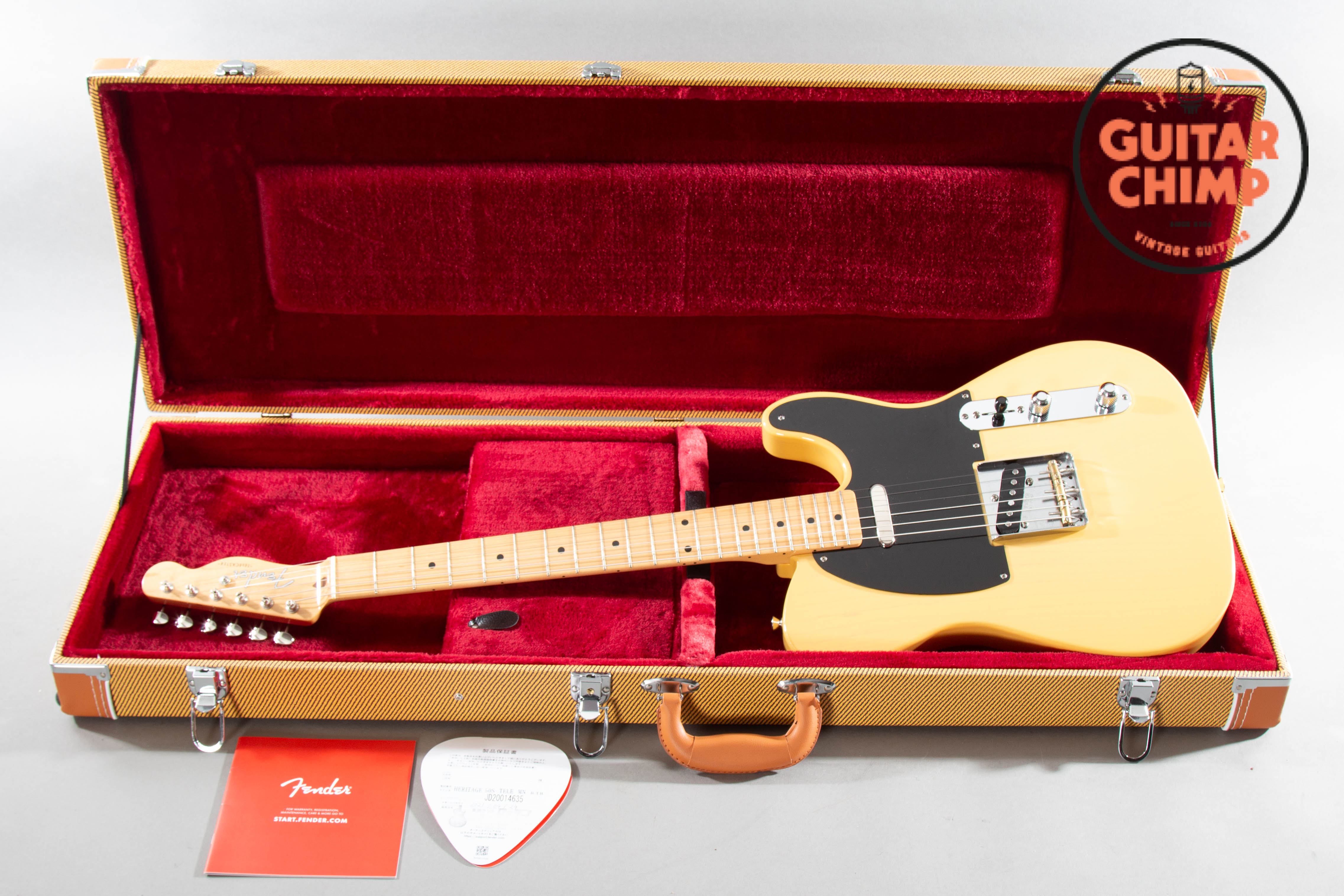 ギター Fender / MIJ Traditional 50s Telecaster 2020 Fender MIJ Japan Heritage '50s Telecaster Butterscotch Blonde