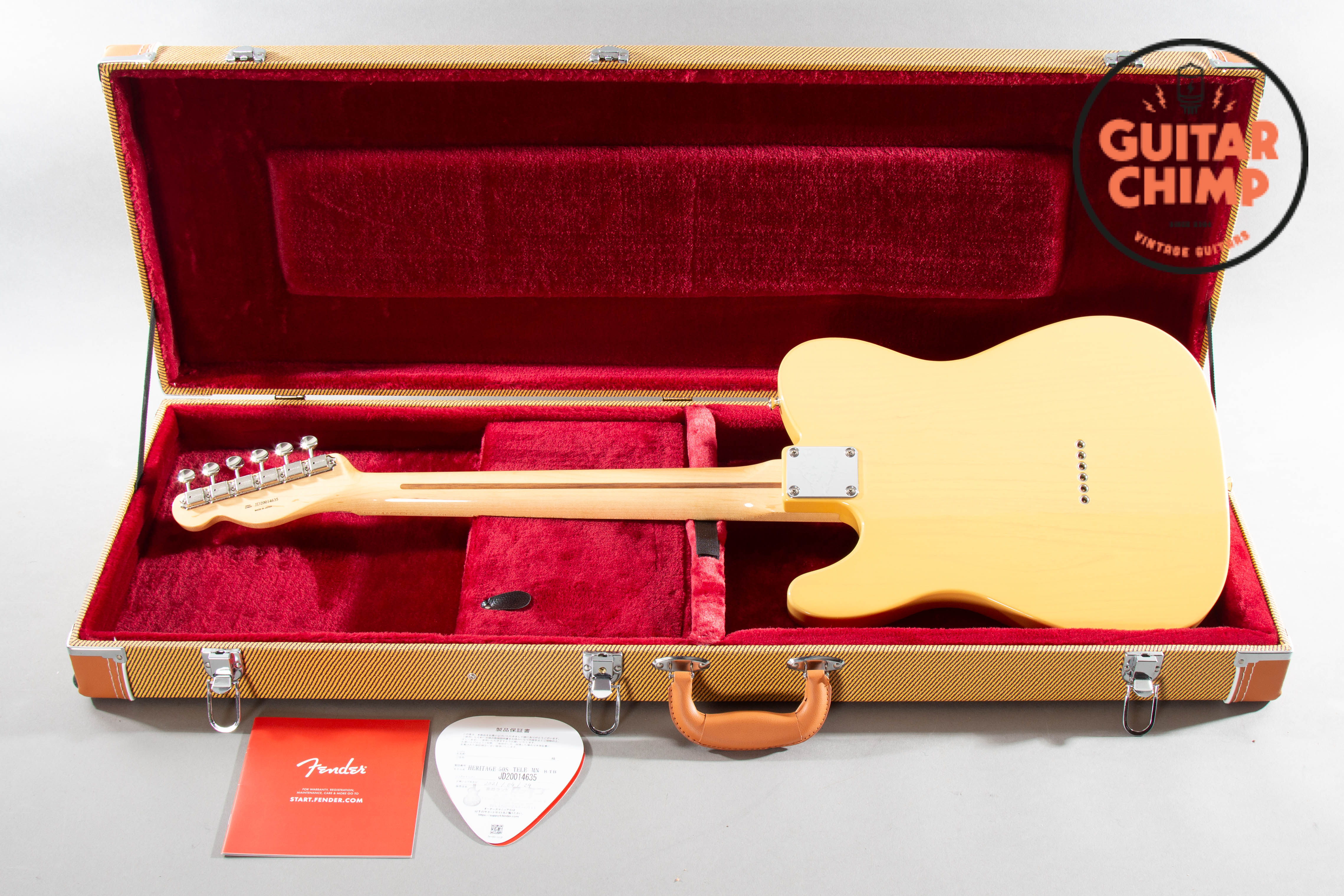 2020 Fender MIJ Japan Heritage '50s Telecaster Butterscotch Blonde