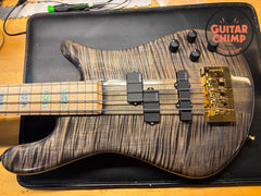 2024 Spector USA NS-2 Super Faded Black Gloss Birdseye Maple 1.5" Nut w/ OHSC