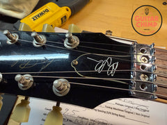 2015 Gibson Custom Shop Alex Lifeson Les Paul Axcess Royal Crimson Piezo Floyd Rose w/ COA + Gibson HSC