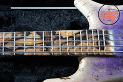 2022 Spector USA NS-5XL Purple Reverse Burst Maple Burl Darkglass EMG OHSC Mint