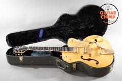 2014 Gretsch G6120AM Chet Atkins Hollow Body Amber Flame Filter’Tron Bigsby OHSC
