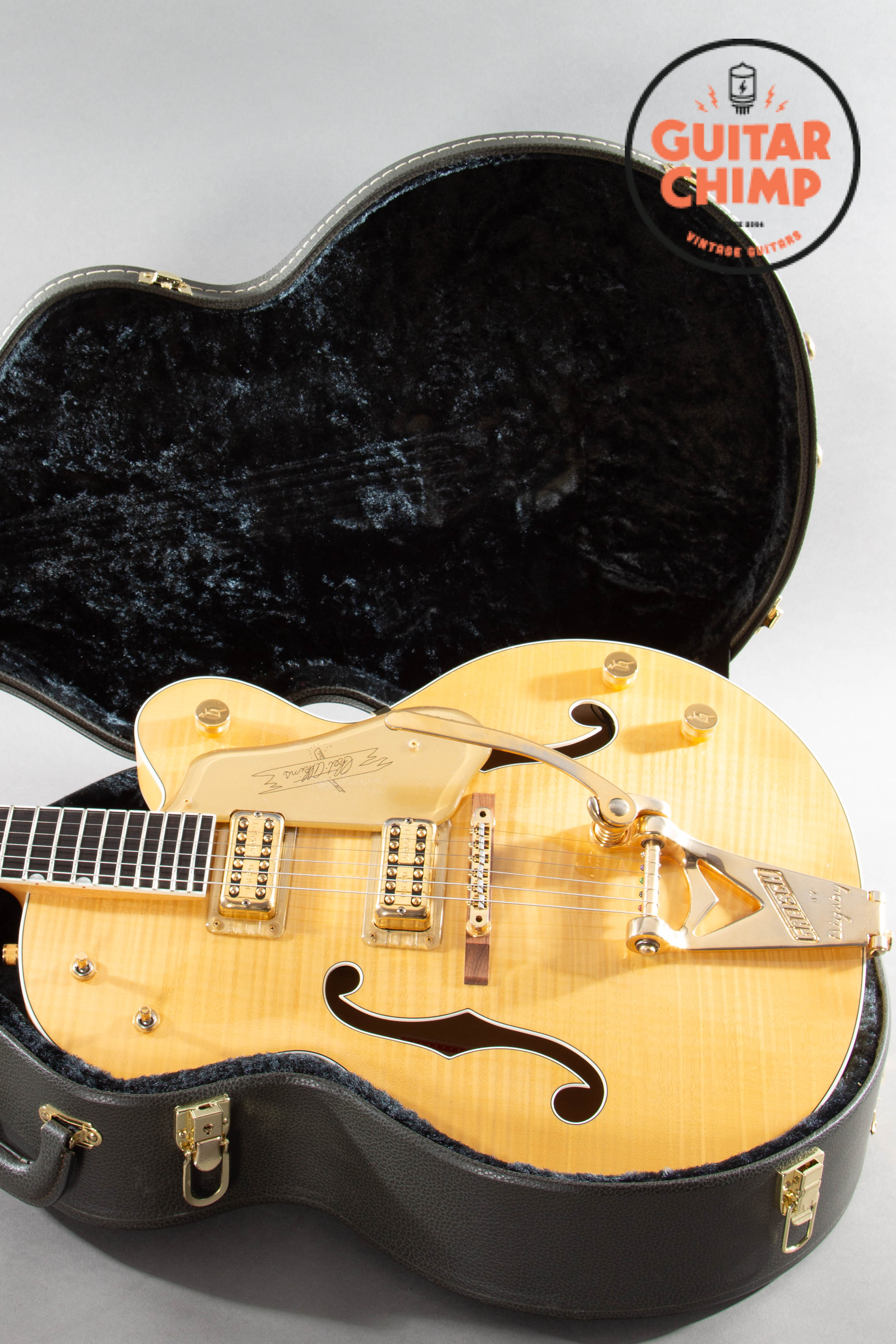 2014 Gretsch G6120AM Chet Atkins Hollow Body Amber Flame Filter