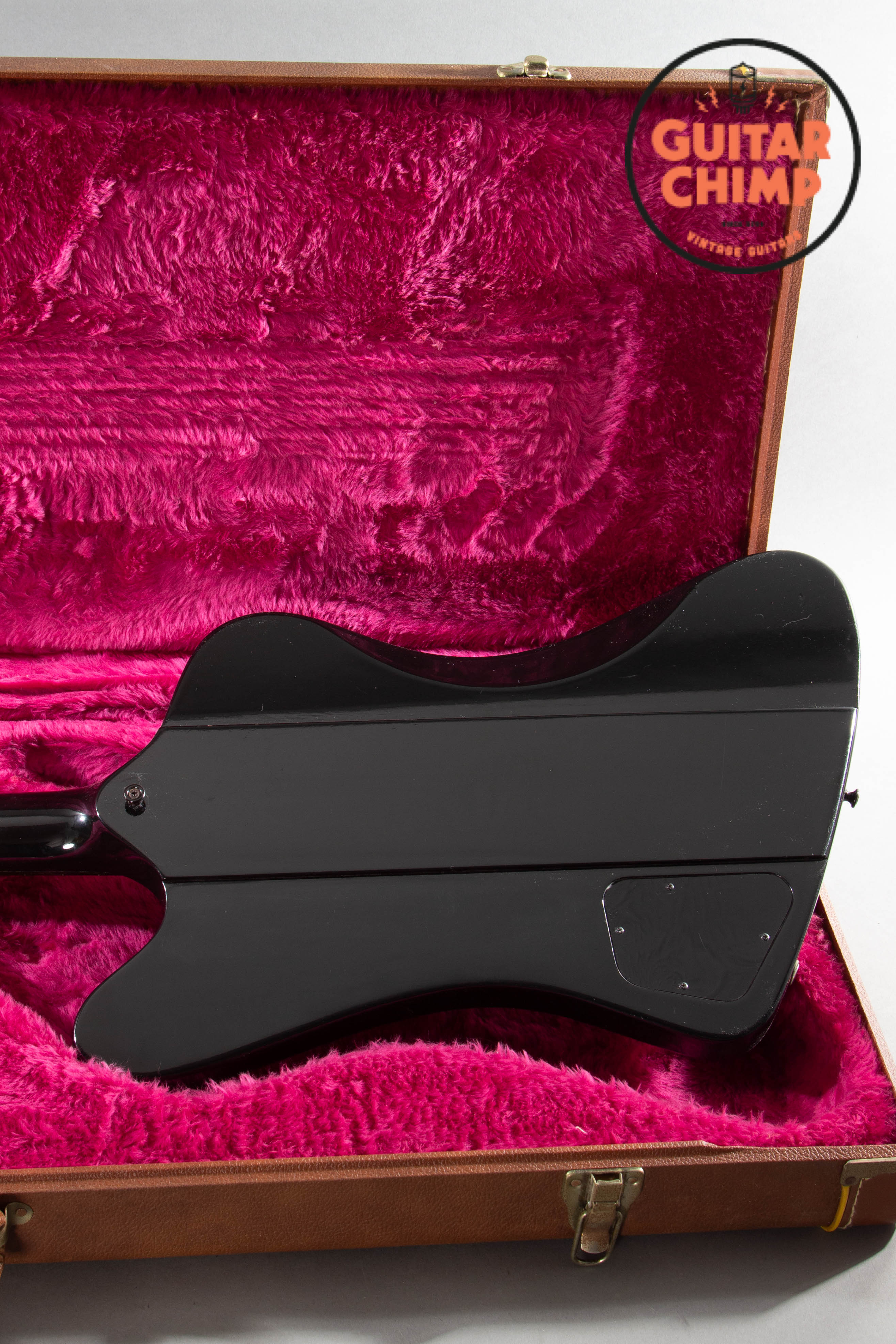 1997 Gibson Thunderbird IV Ebony Black Bass OHSC Ebony Board