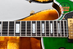 2023 Gibson Custom Shop Les Paul Custom Figured Iguana Burst M2M Long Tenon OHSC COA