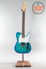 2024 Fender Japan Hybrid II Telecaster Quilt Aquamarine