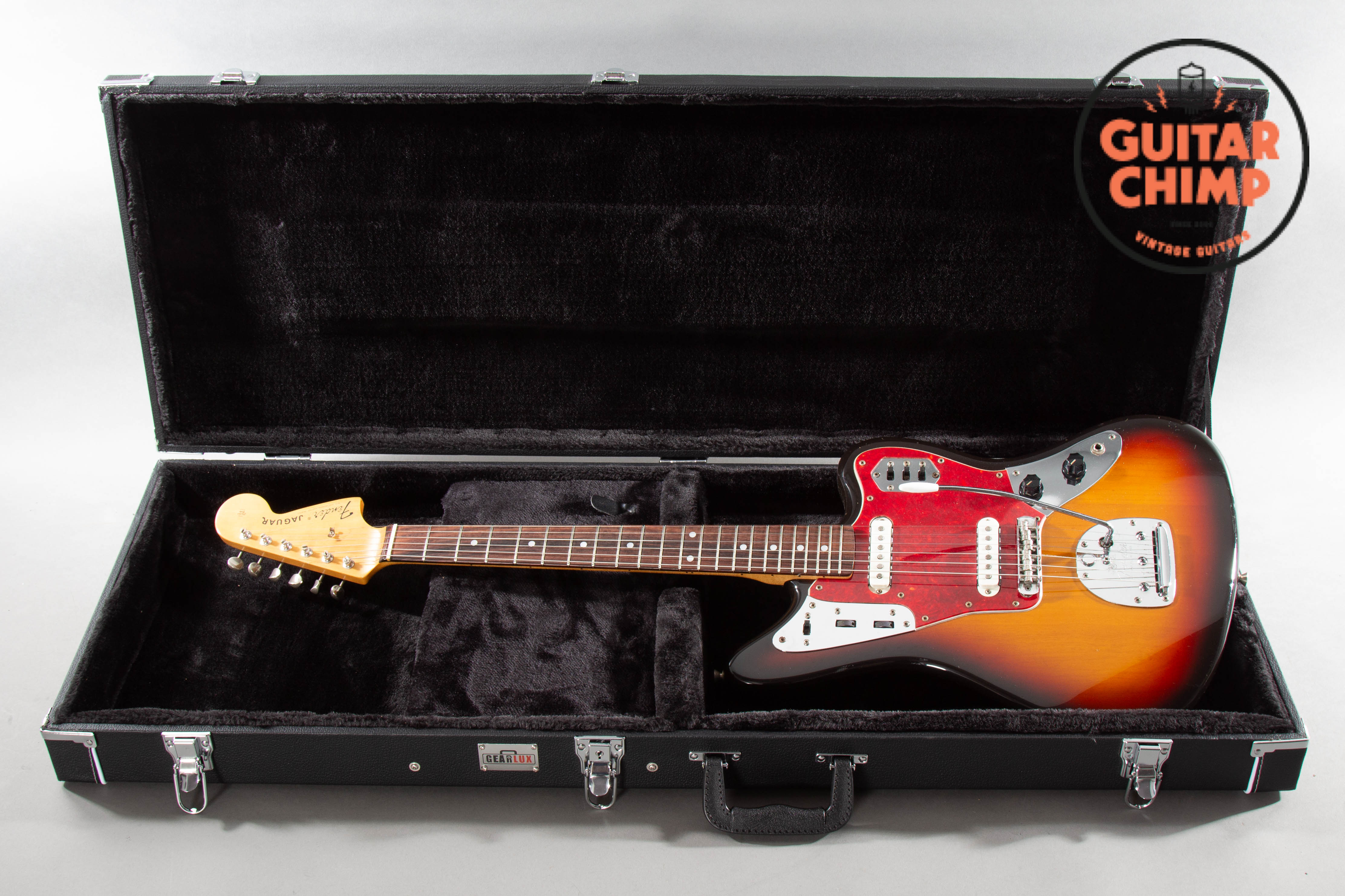 Fender Jaguar サンバースト 1997年製 1997 Fender Japan CIJ JG66-85 '62 Reissue Jaguar 3-Tone Sunburst w