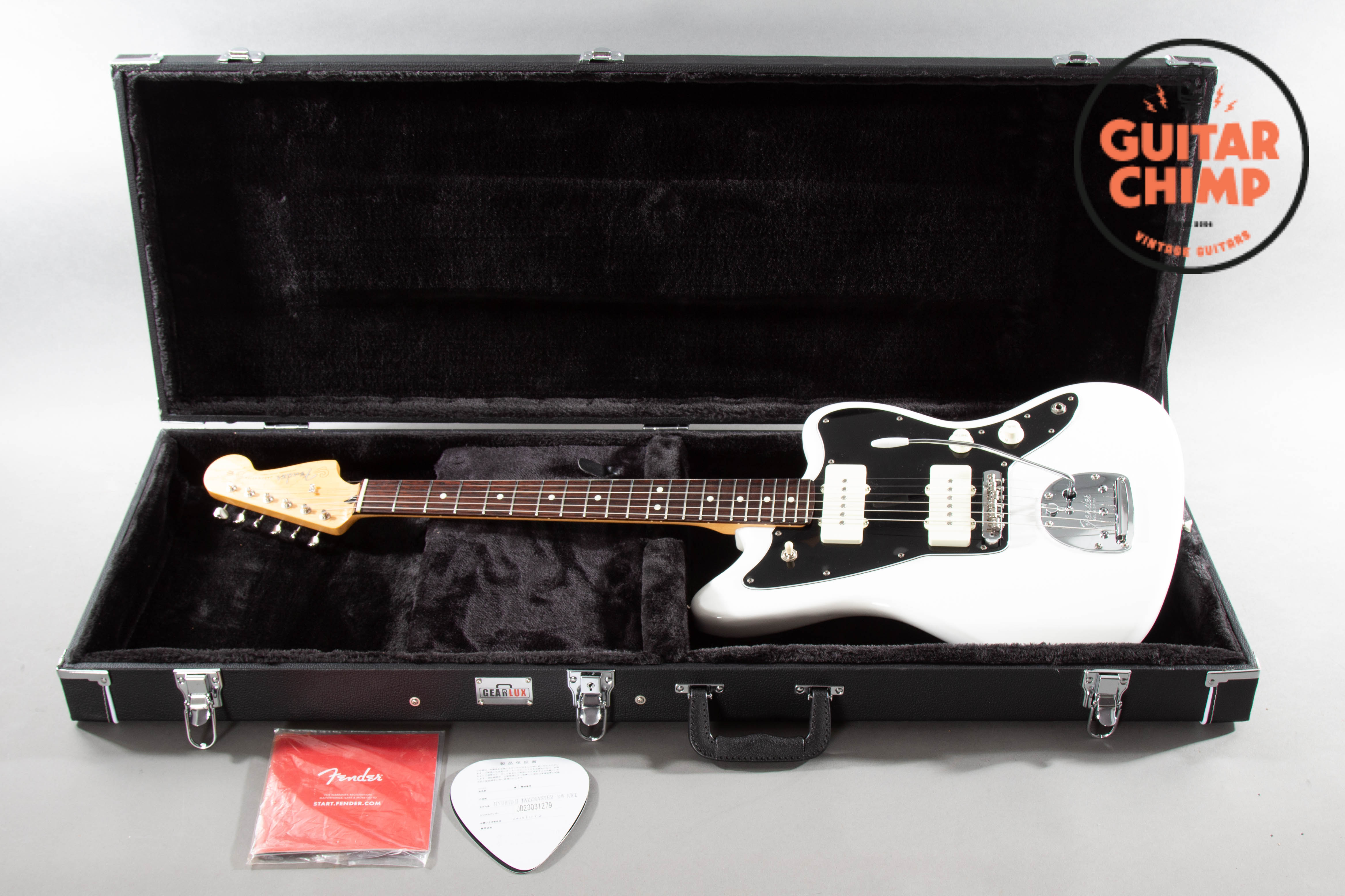 2023 Fender MIJ Japan Hybrid II Jazzmaster Arctic White Rosewood w