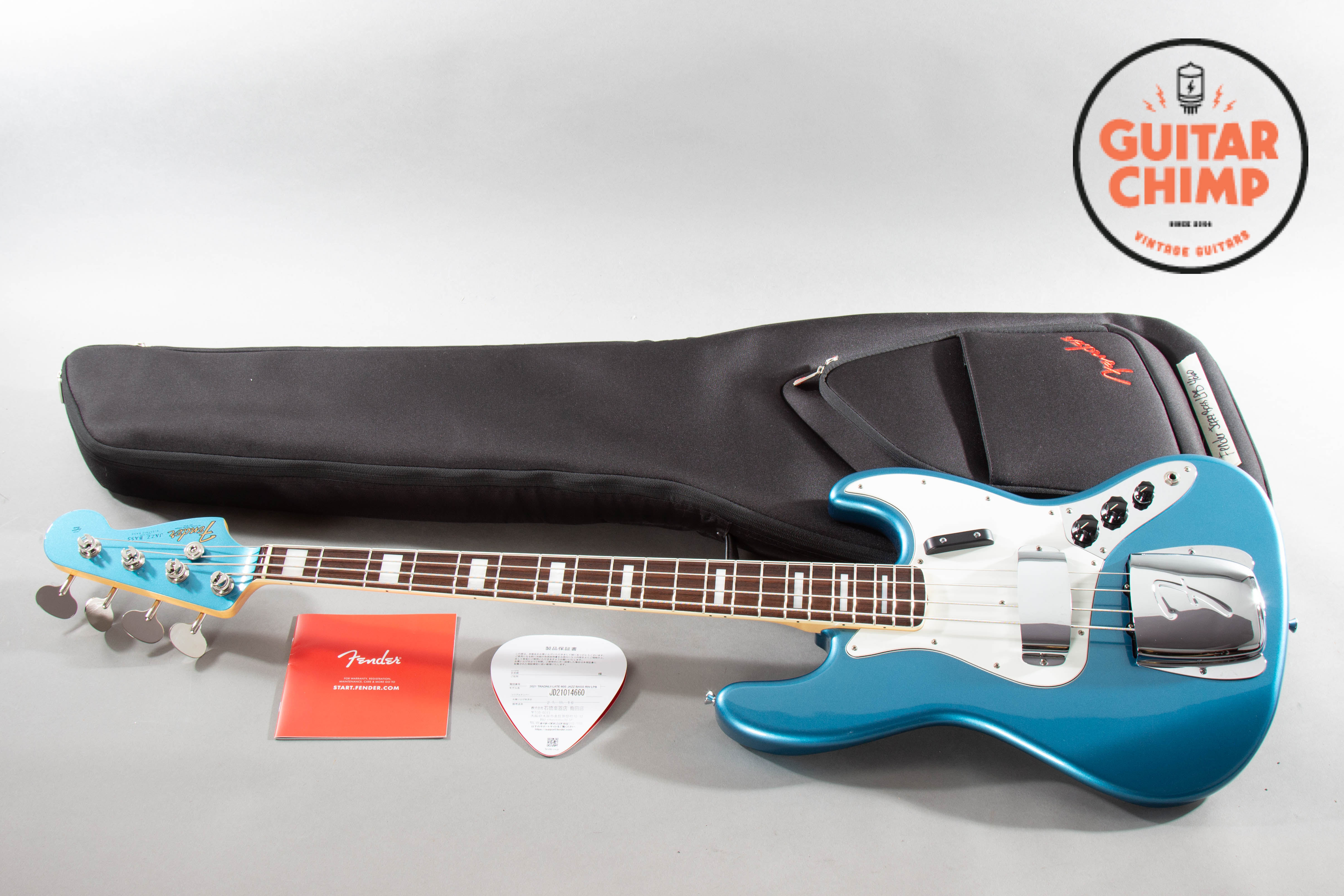 2021 Fender Japan MIJ Traditional Late '60s Jazz Bass – Lake