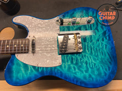 2024 Fender Japan Hybrid II Telecaster Quilt Aquamarine